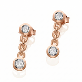 Boucles d'oreilles en or rouge 18 carats