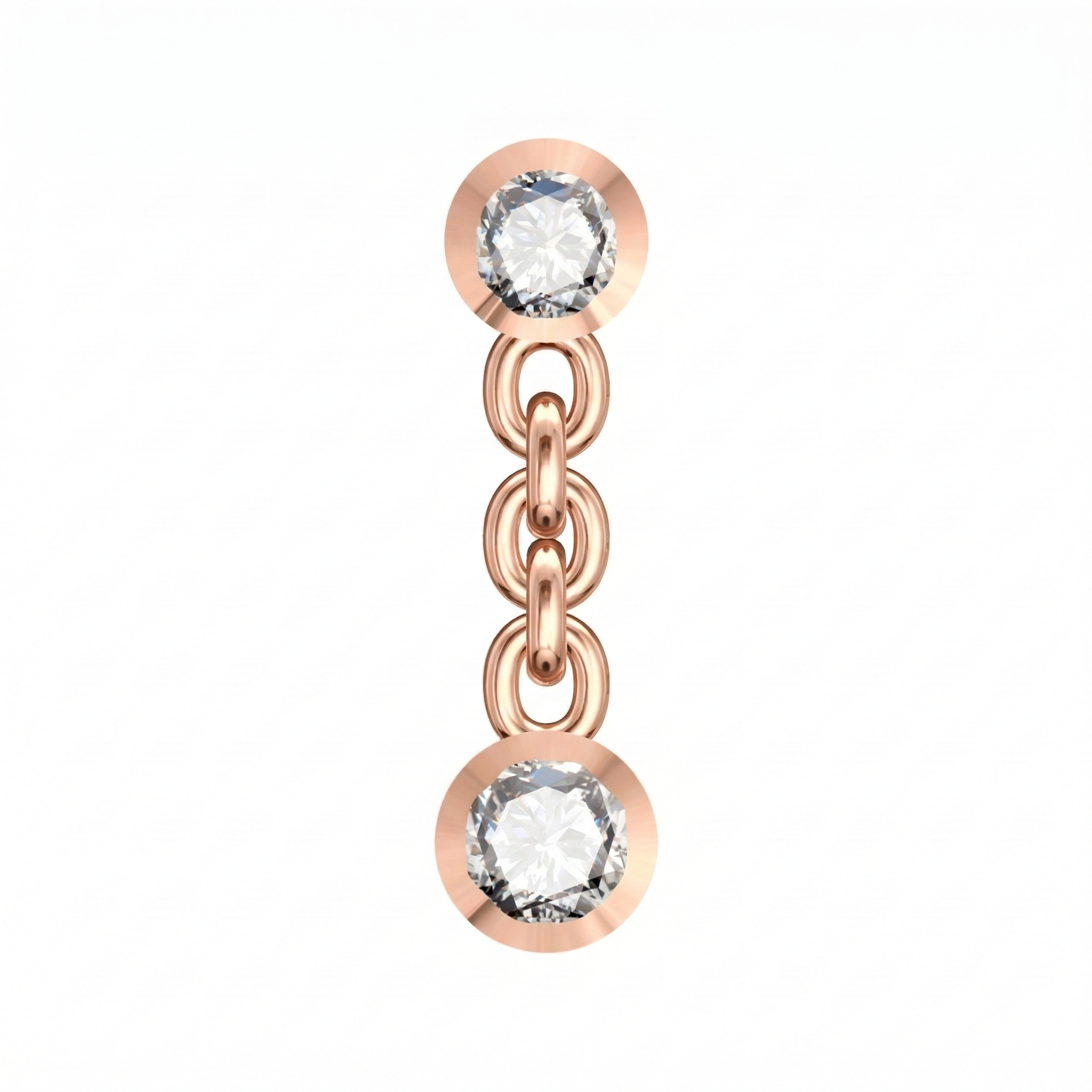 Boucles d'oreilles en or rouge 18 carats