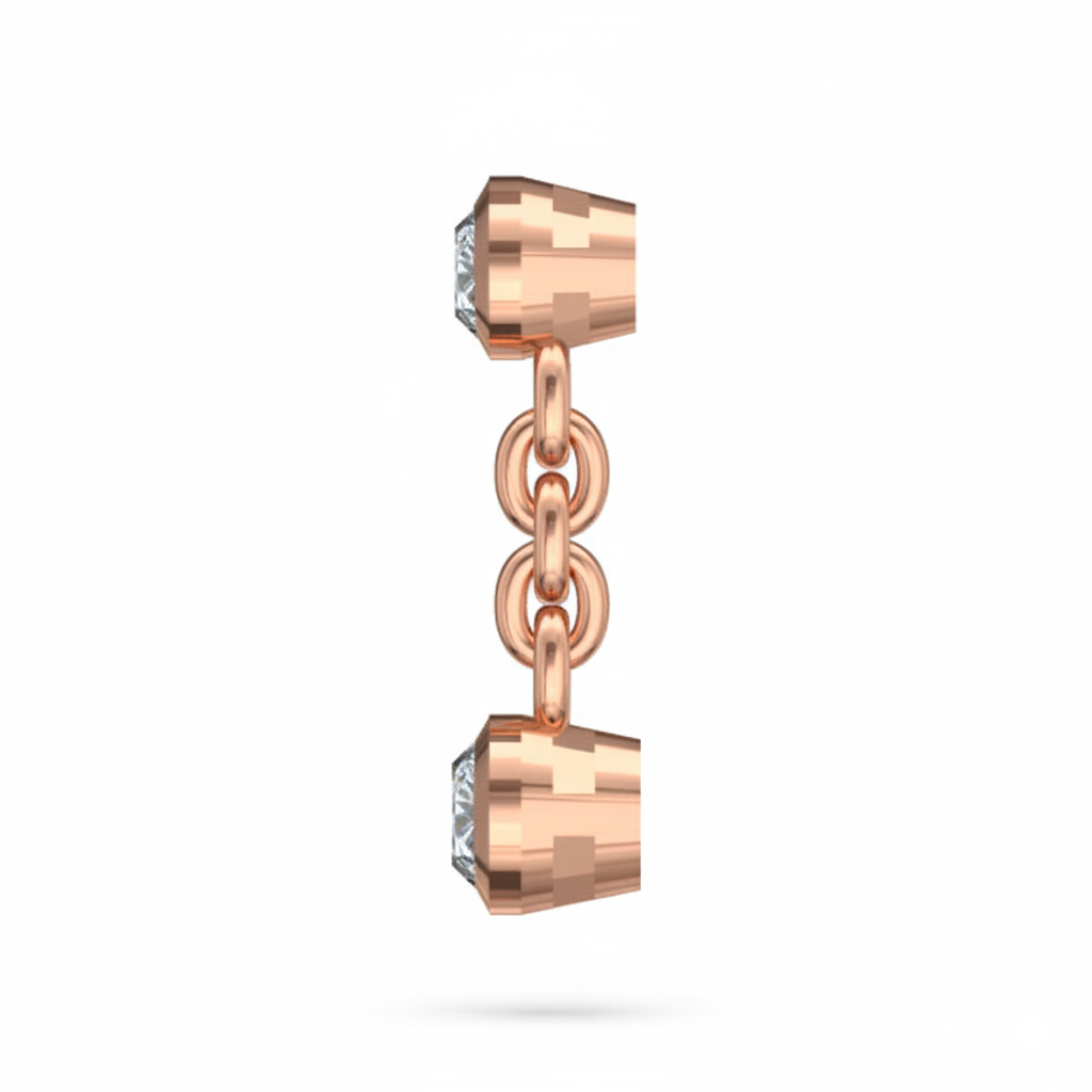 Boucles d'oreilles en or rouge 18 carats