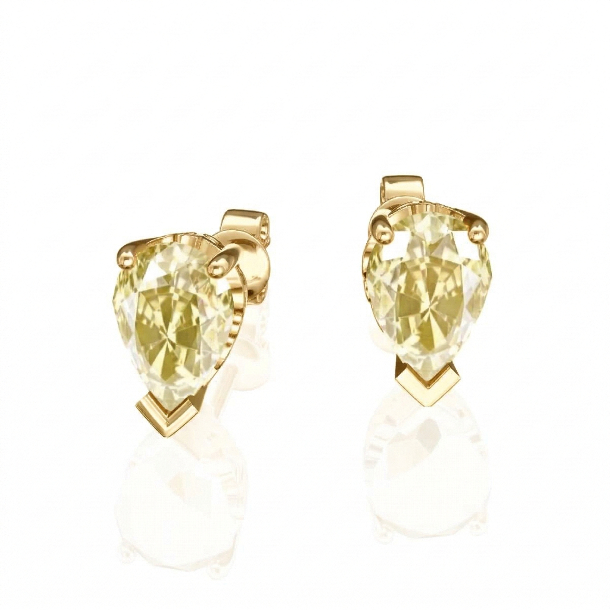Boucles d'oreilles en or jaune 18 carats