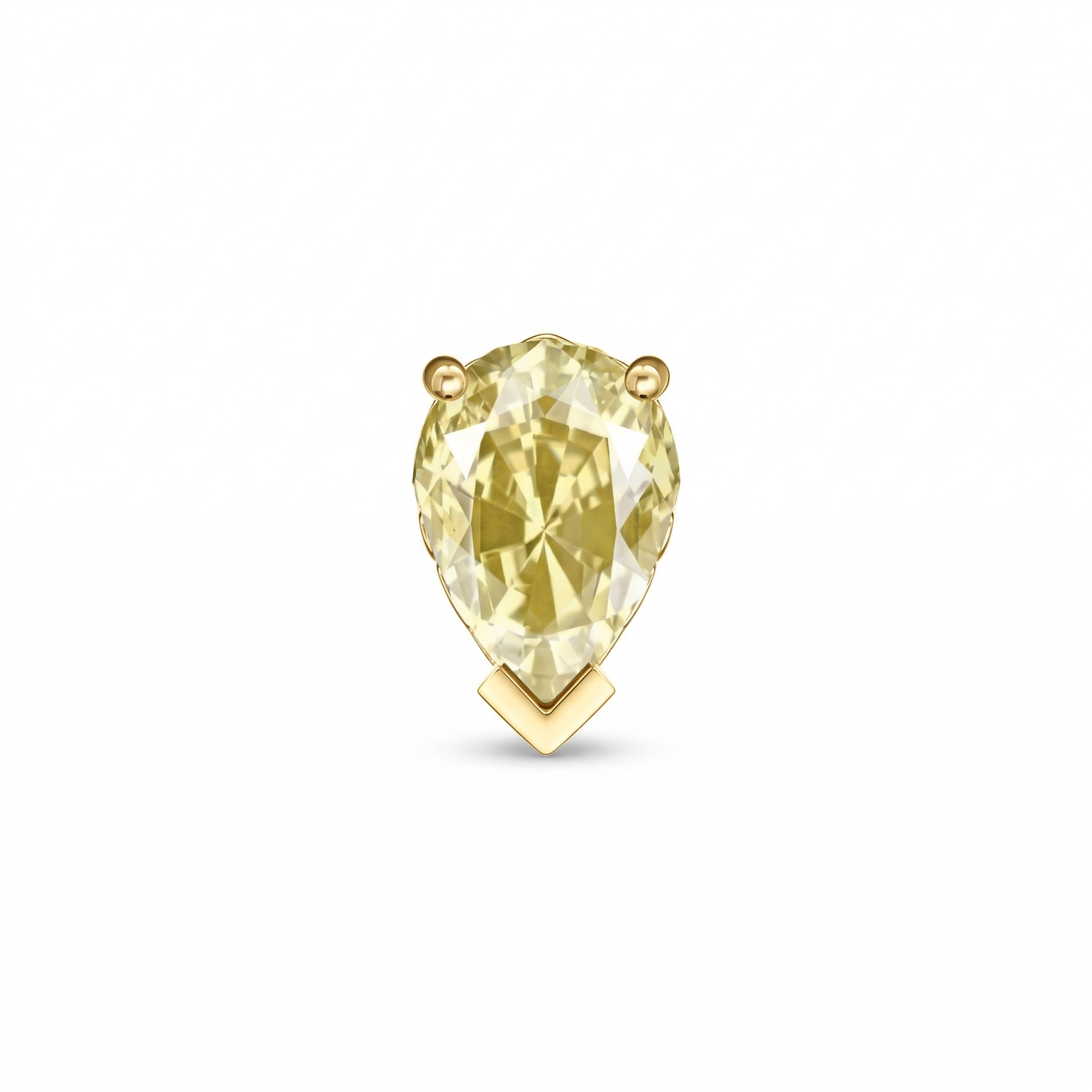 Boucles d'oreilles en or jaune 18 carats 