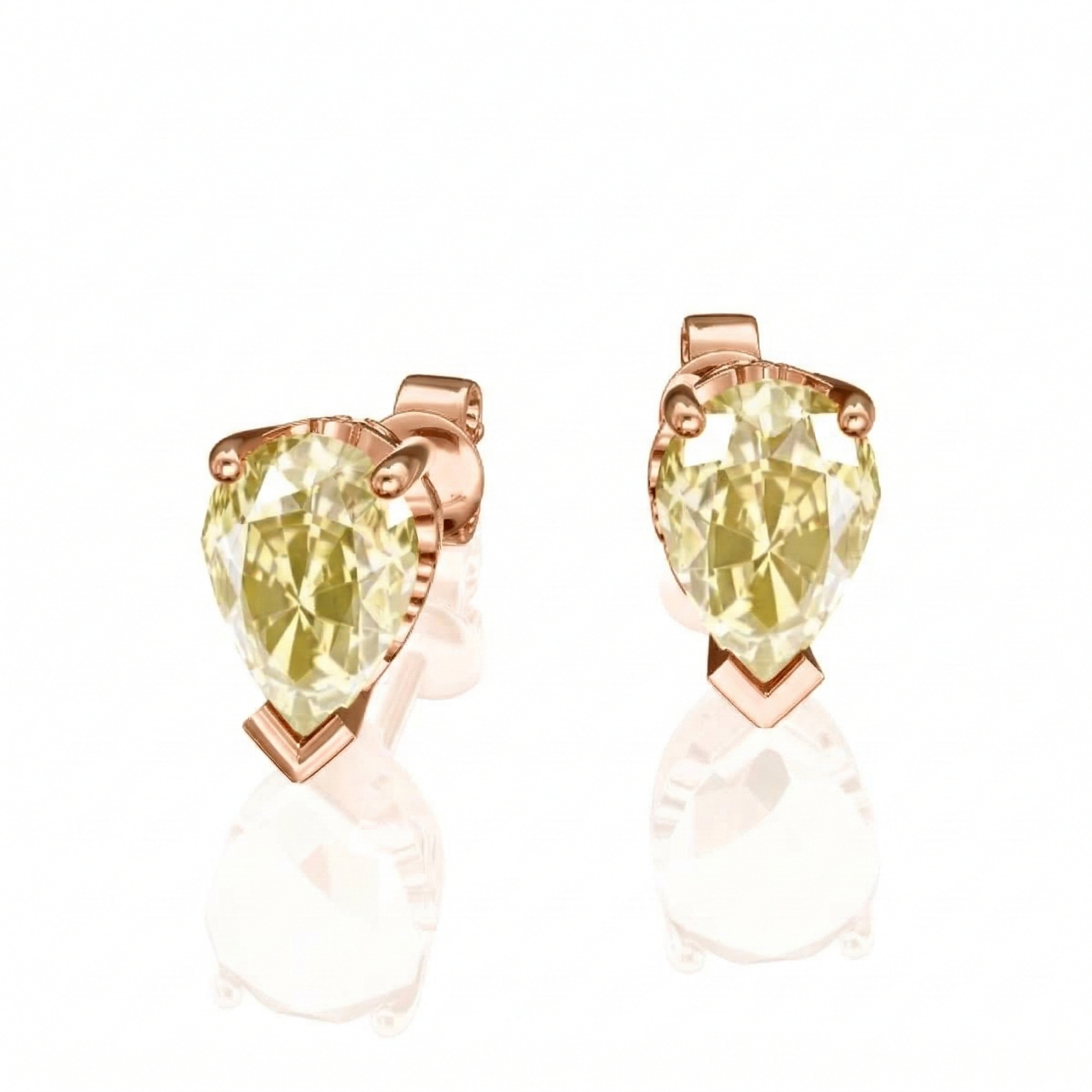 Boucles d'oreilles en or rouge 18 carats 