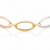 Bracelet or jaune, blanc, rouge 18 carats
