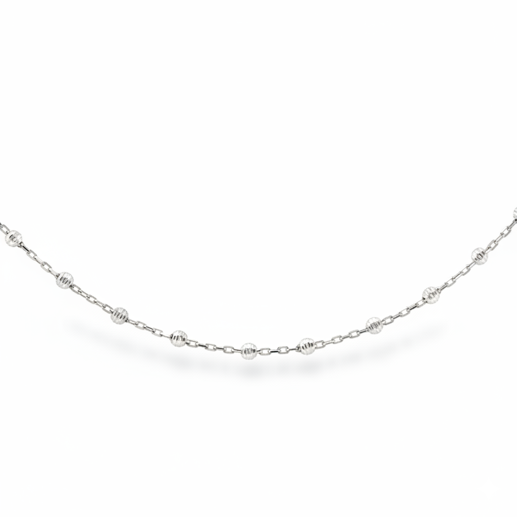 Collier en or blanc 18 carats