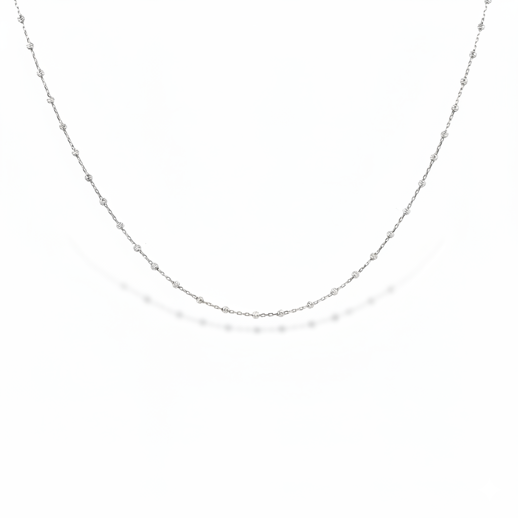 Collier en or blanc 18 carats