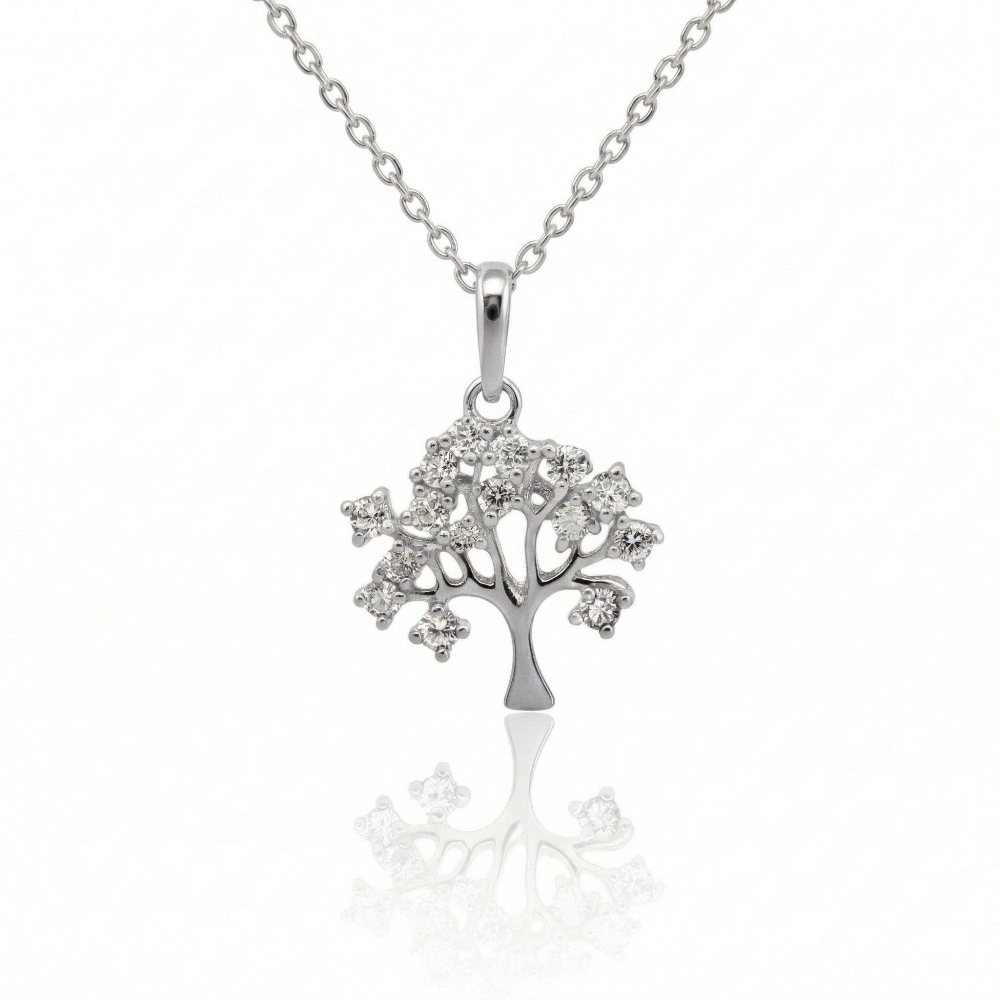 Collier en or blanc 18 carats