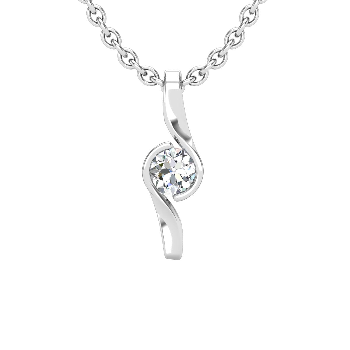 Collier en or blanc 18 carats