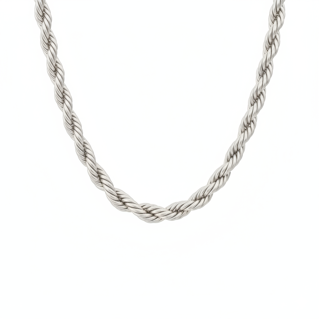 Collier en or blanc 18 carats