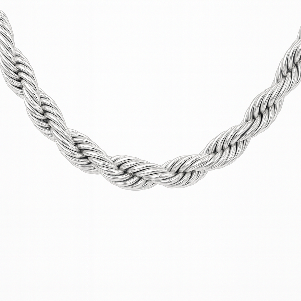 Collier en or blanc 18 carats