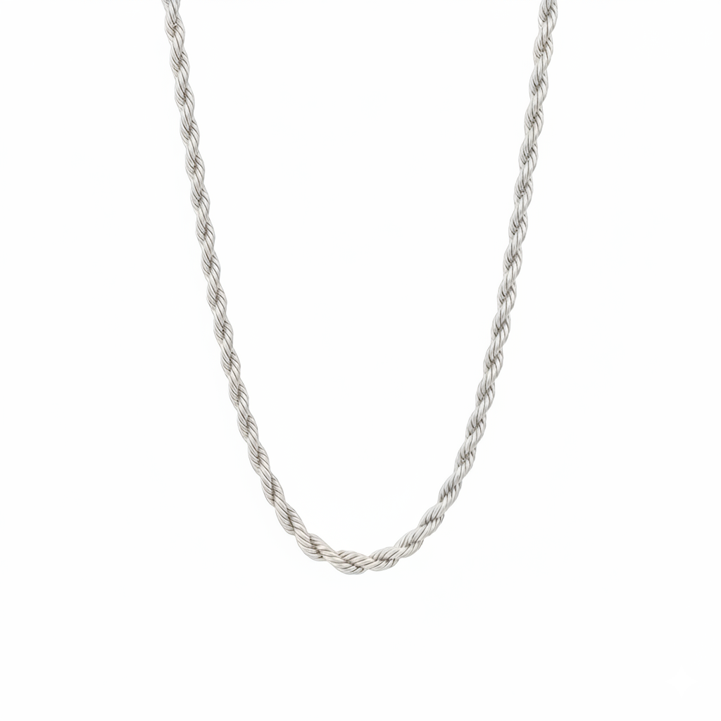 Collier en or blanc 18 carats
