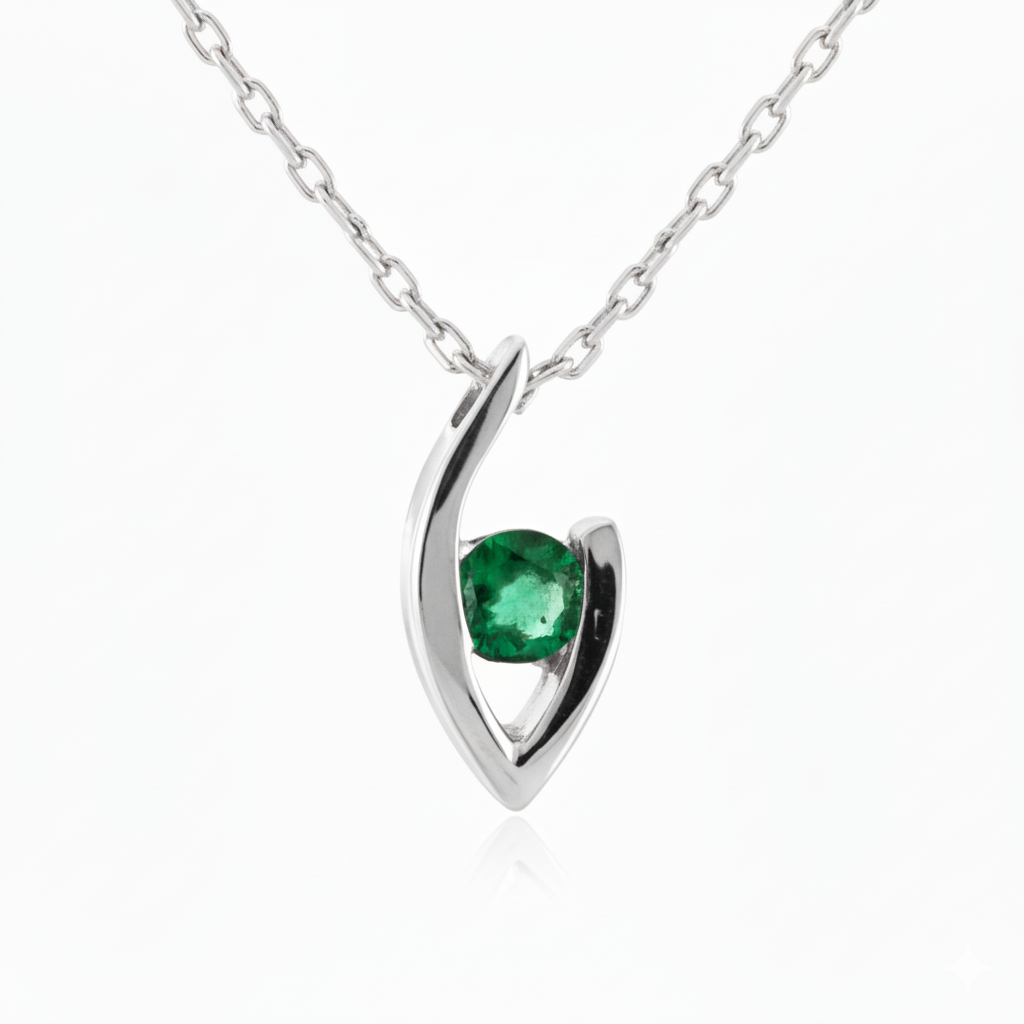 Collier en or blanc 18 carats
