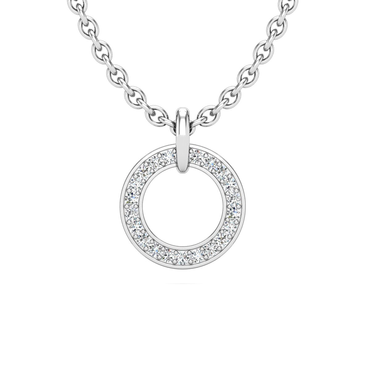 Collier en or blanc 18 carats