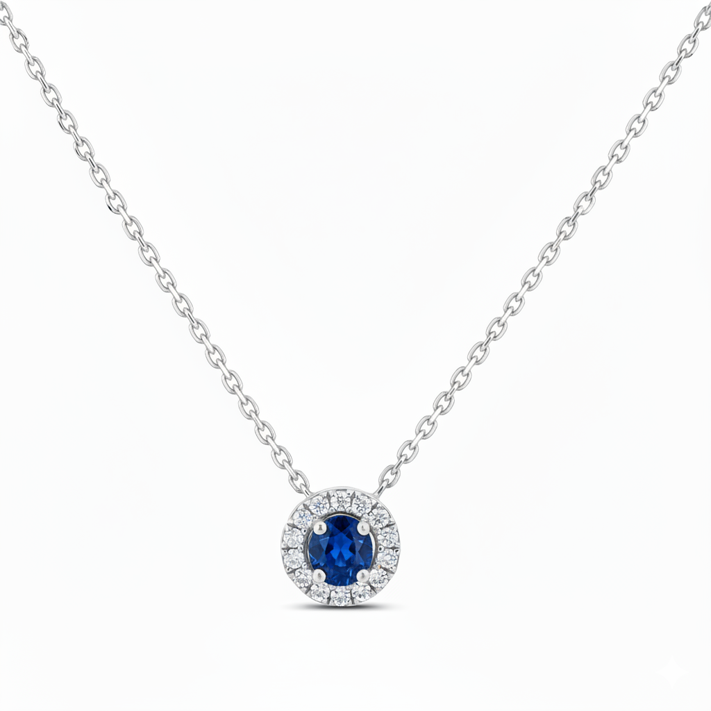 Collier en or blanc 18 carats
