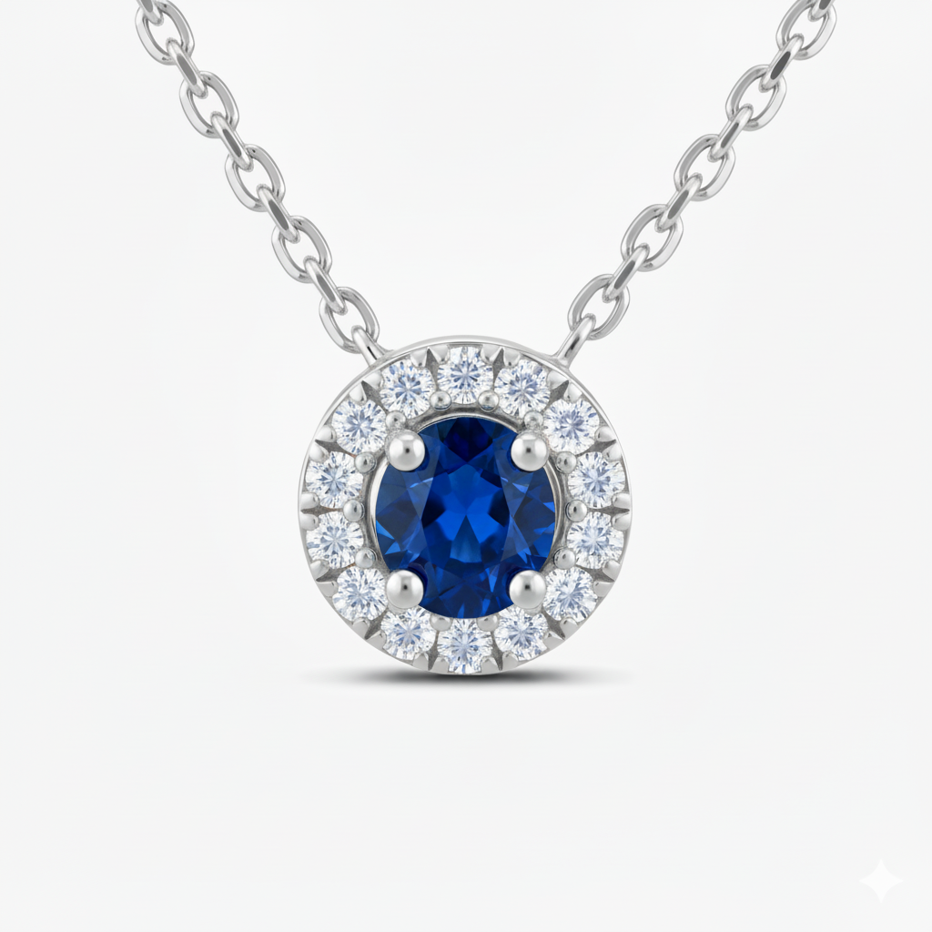 Collier en or blanc 18 carats