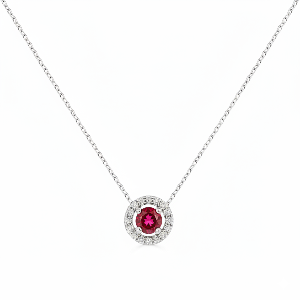 Collier en or blanc 18 carats