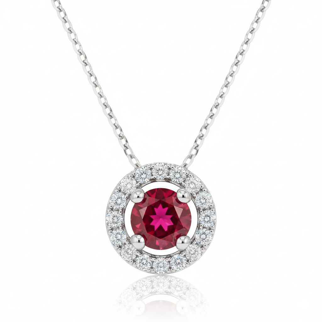 Collier en or blanc 18 carats