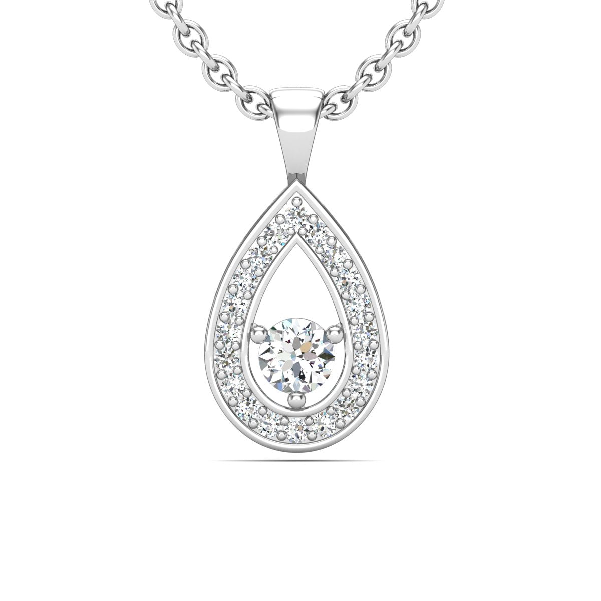 Collier en or blanc 18 carats