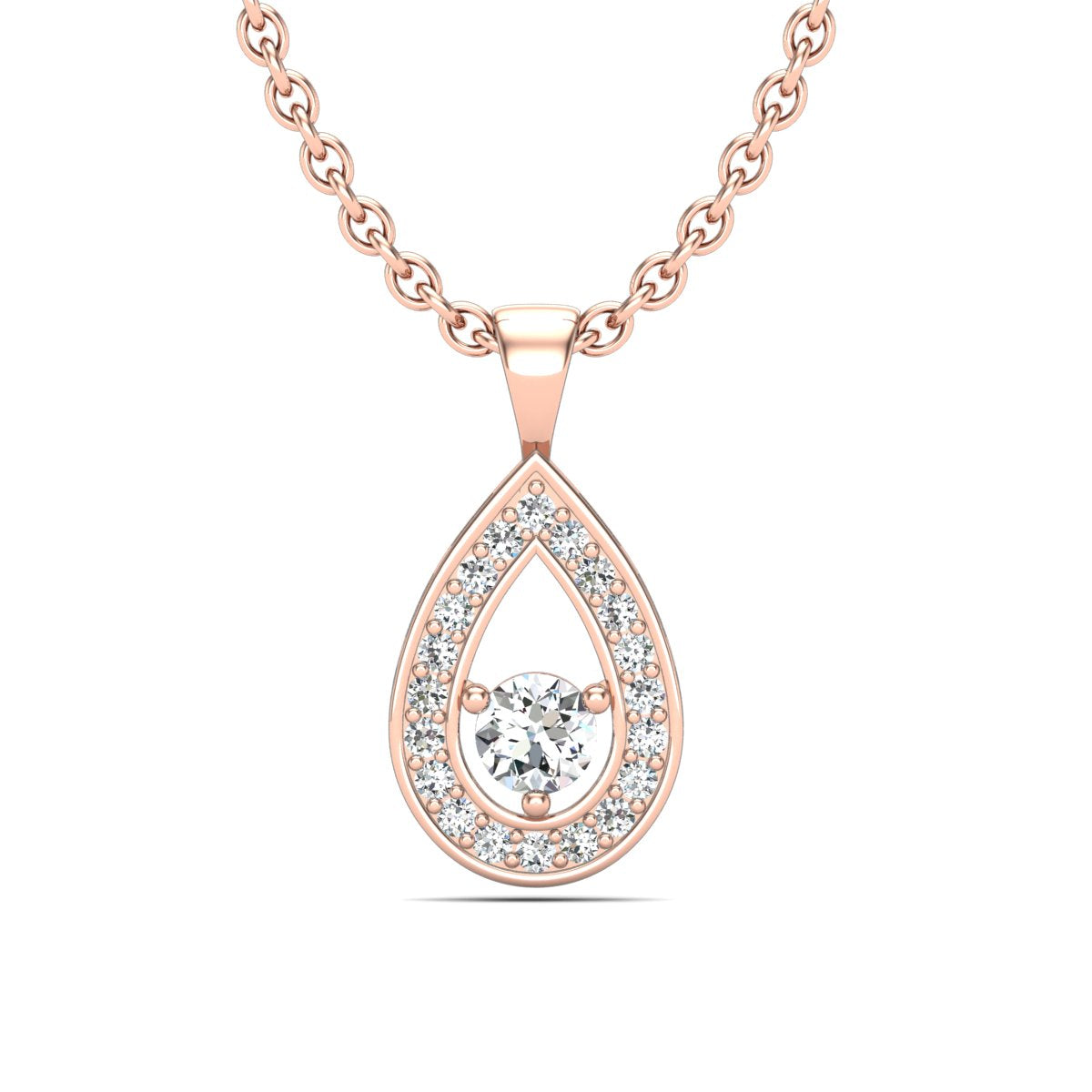 Collier en or rouge 18 carats