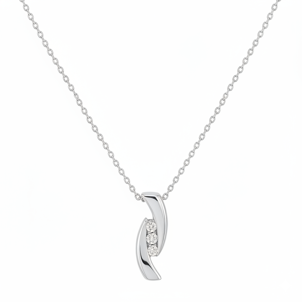 Collier en or blanc 18 carats
