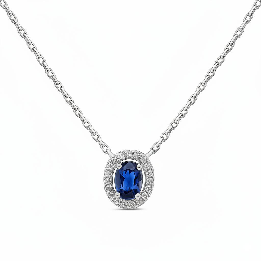 Collier en or blanc 18 carats 