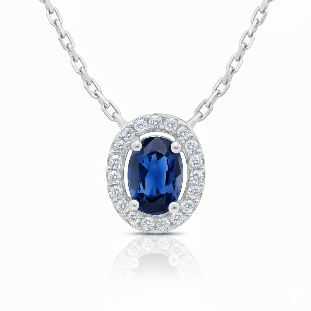 Collier en or blanc 18 carats