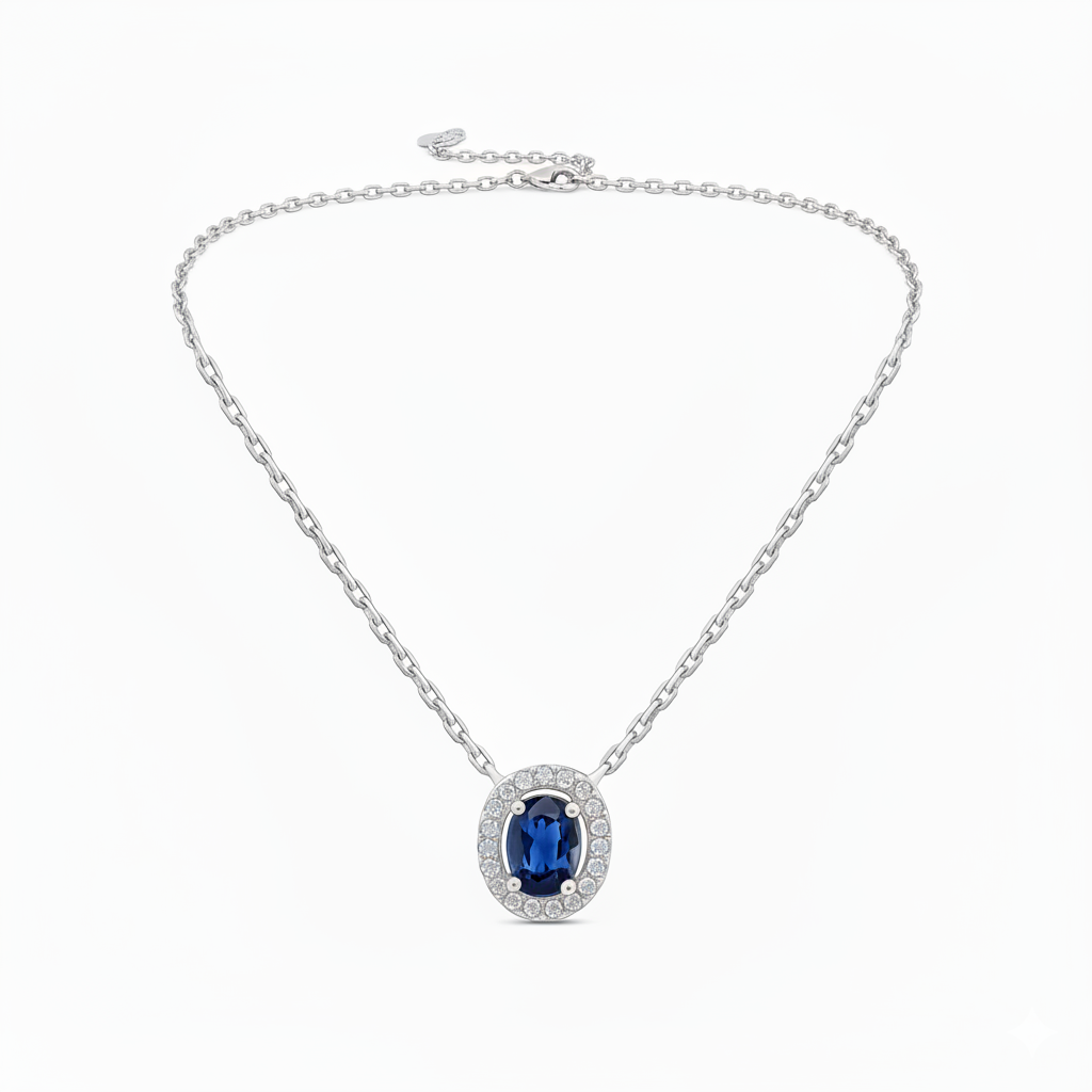 Collier en or blanc 18 carats
