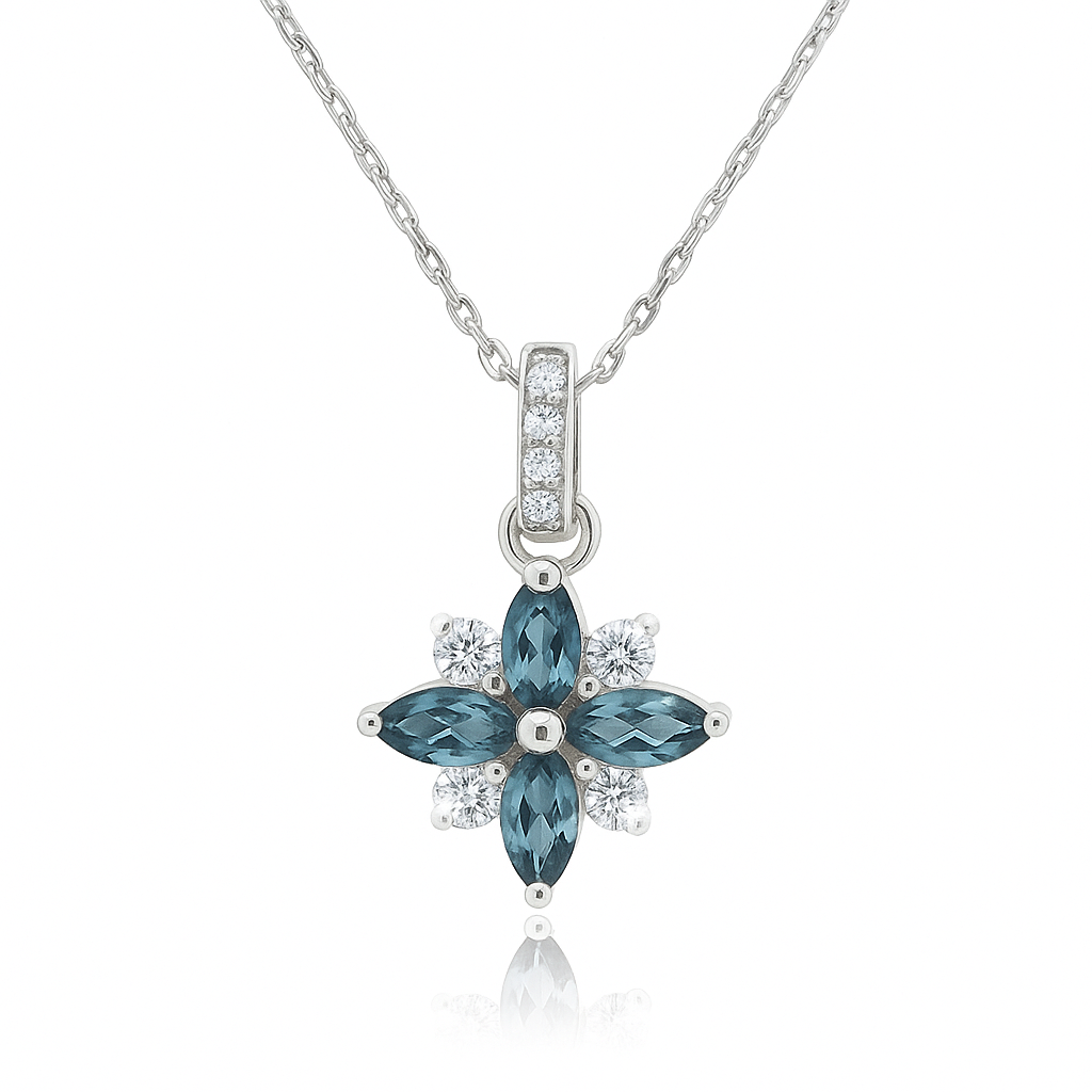 Collier en or blanc 18 carats