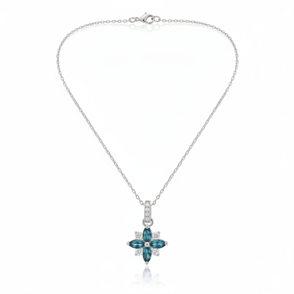 Collier en or blanc 18 carats