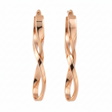 Boucles d’oreilles torsadées en or