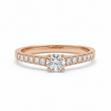 Solitaire en or rouge 18 carats