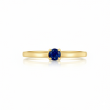Solitaire en or jaune 18 carats