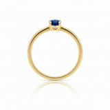 Solitaire en or jaune 18 carats