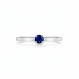 Solitaire en or blanc 18 carats