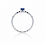 Solitaire Deva en or blanc 18 carats