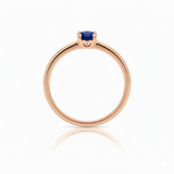 Solitaire en or rouge 18 carats