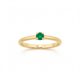 Solitaire en or jaune 18 carats