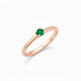 Solitaire en or rouge 18 carats