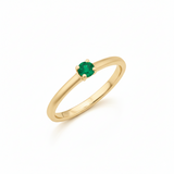 Solitaire en or jaune 18 carats