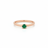 Solitaire en or rouge 18 carats