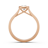 Solitaire en or rouge 18 carats