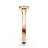 Solitaire en or rouge 18 carats