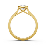 Solitaire en or jaune 18 carats