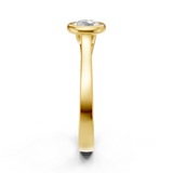 Solitaire en or jaune 18 carats