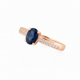Solitaire en or rouge 18 carats
