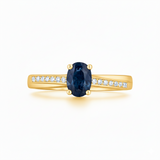 Solitaire en or jaune 18 carats