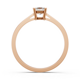 Solitaire en or rouge 18 carats
