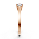 Solitaire en or rouge 18 carats
