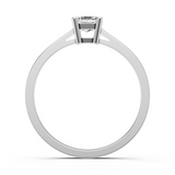 Solitaire en or blanc 18 carats