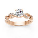 Solitaire en or rouge 18 carats