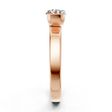 Solitaire en or rouge 18 carats